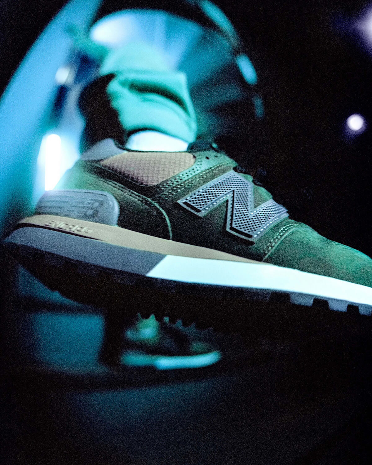 New Balance x Stone Island 574 Legacy Light Green & Dark Green